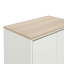 66547 PEZZO/N SHOE CABINET 2DR 60CM WT/LO15       