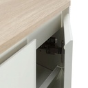 66547 PEZZO/N SHOE CABINET 2DR 60CM WT/LO15       