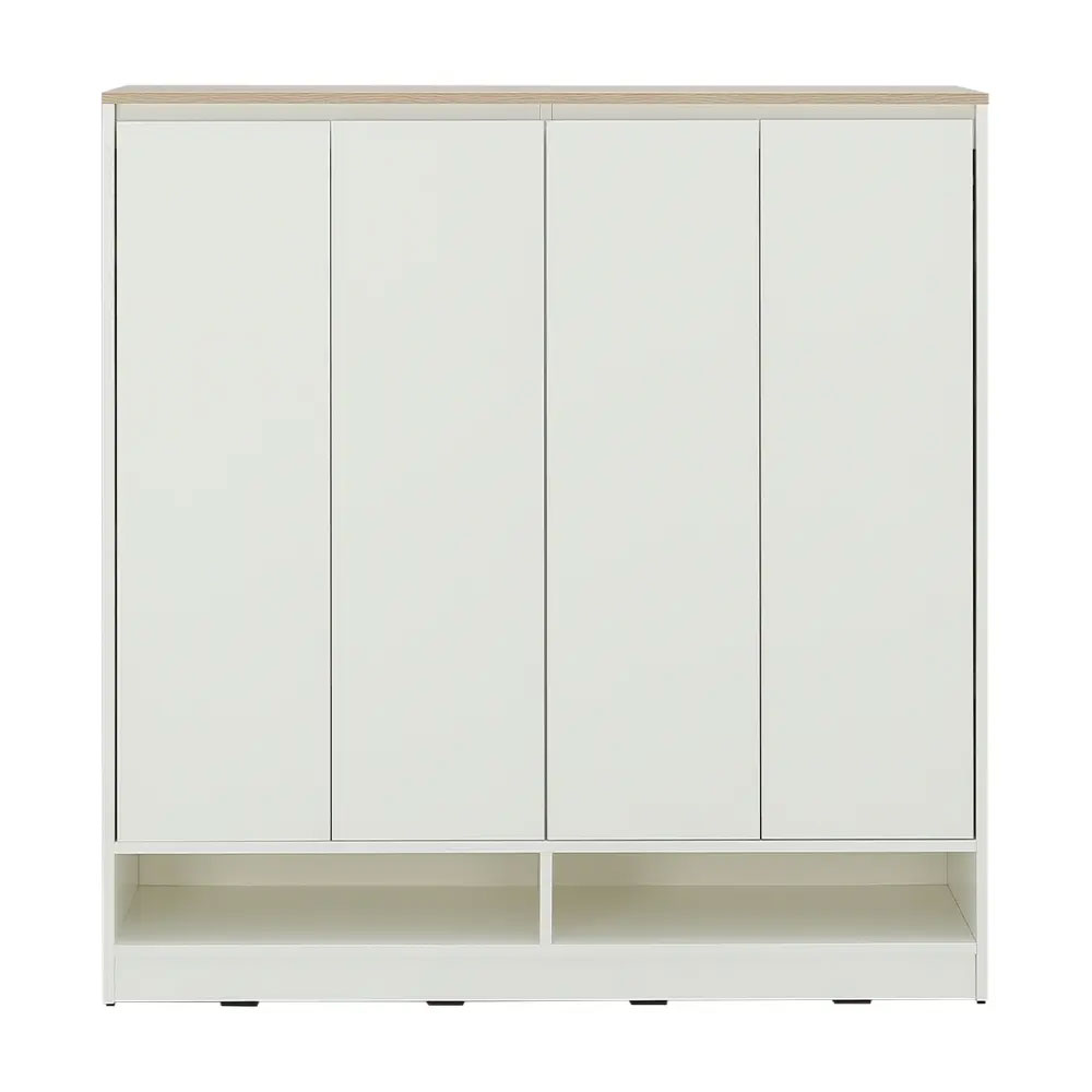 66549 PEZZO/N SHOE CABINET4DR. 116CM WT/LO15      