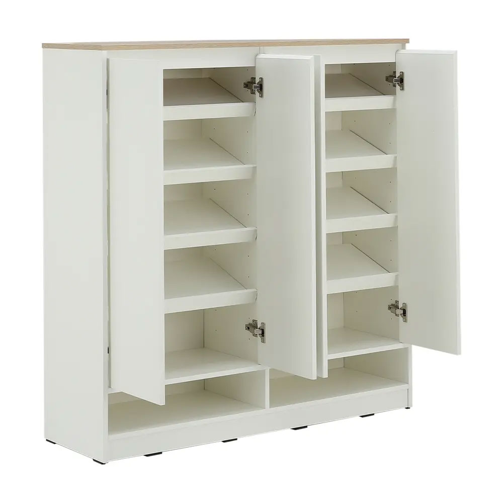 66549 PEZZO/N SHOE CABINET4DR. 116CM WT/LO15      