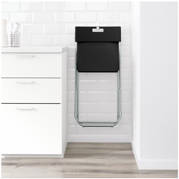 19139 FOLDING BLACK CHAIR 00217797