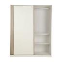 66555 VAVA-P SLIDING WARDROBE 160CM WT/NT