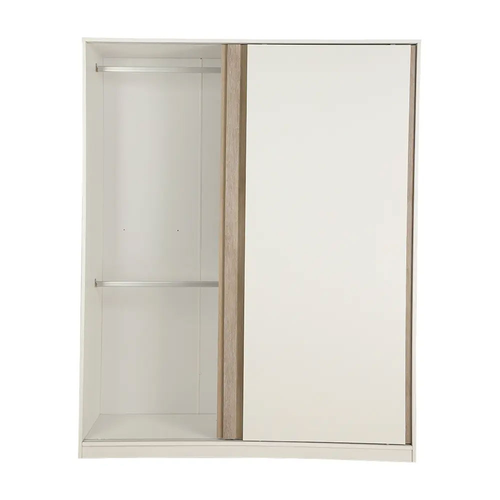 66555 VAVA-P SLIDING WARDROBE 160CM WT/NT