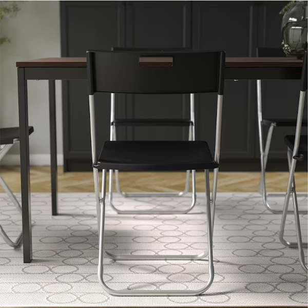 19139 FOLDING BLACK CHAIR 00217797