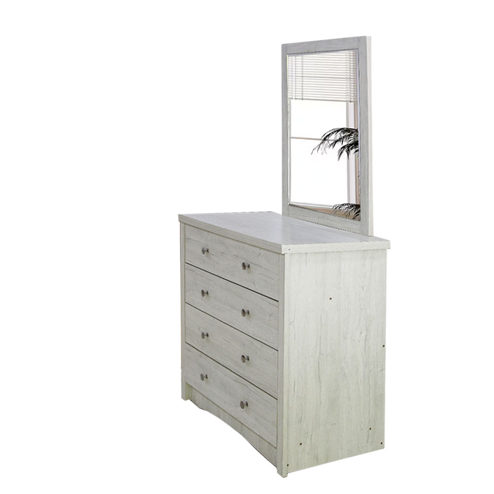30605 DRESSER WITH MIRROR GV WN4DDS 1/2 SNOW OAK