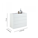 41331 BLANC-P4 DRAWER 90CM WT #01