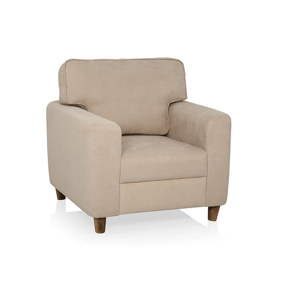 63660 DUROFLEX SOFA UTOPIA BEIGE FABRIC 1SEATER   