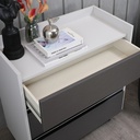 42314 ESTIMA CHEST 3 DRAWERS 80CM LGY/AZ 80X39.7X85.9CM
