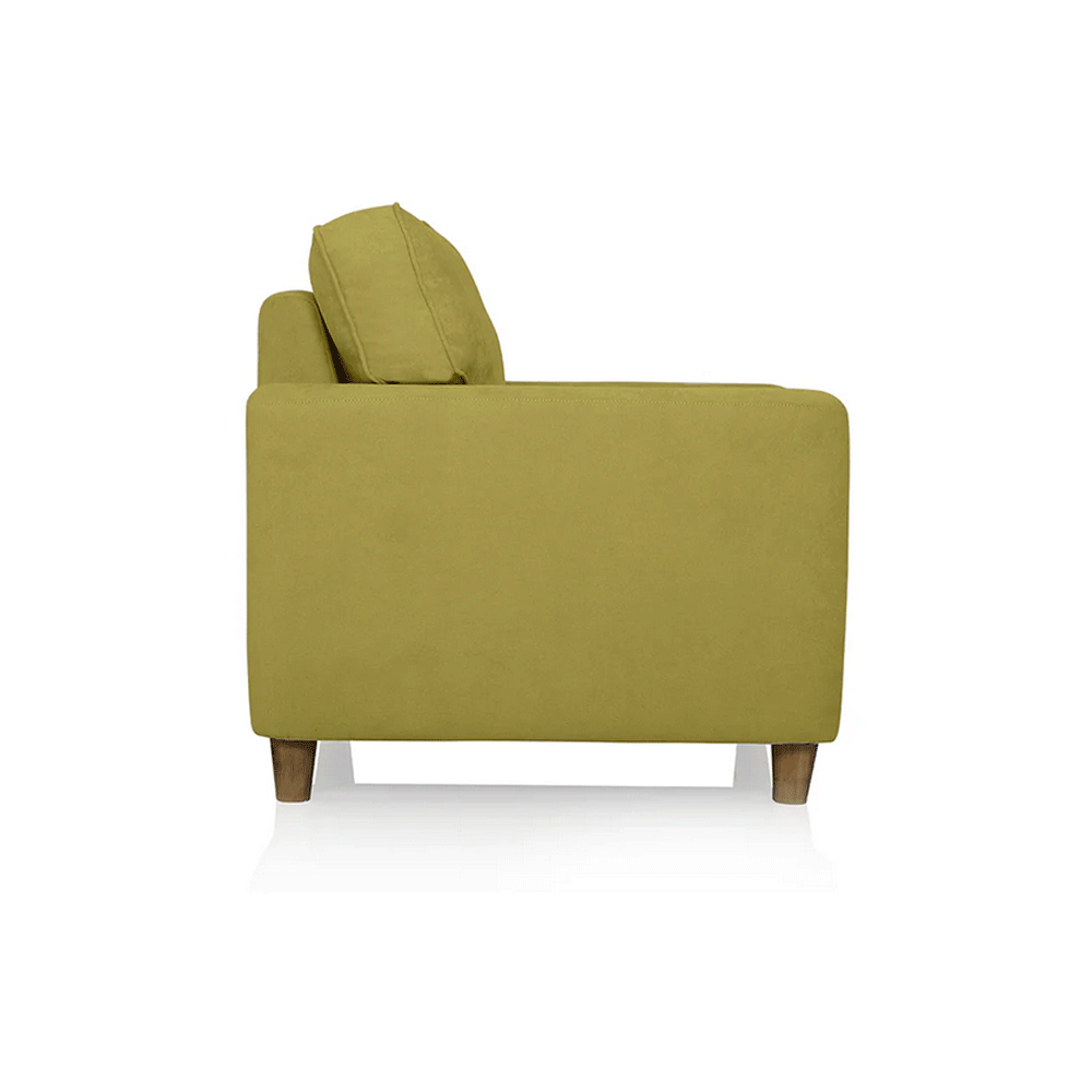 63661 DUROFLEX SOFA UTOPIA GREEN FABRIC 1 SEATER 