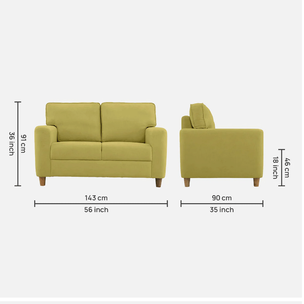 17709 DUROFLEX SOFA UTOPIA 2SEATER GREEN
