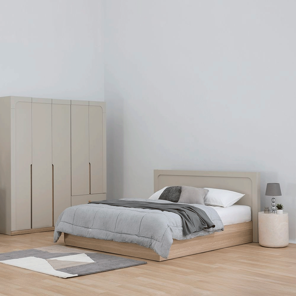 66566 MELBOURNE BED 5 FT. SS/LO15 PB WITH FOIL FINISHED 