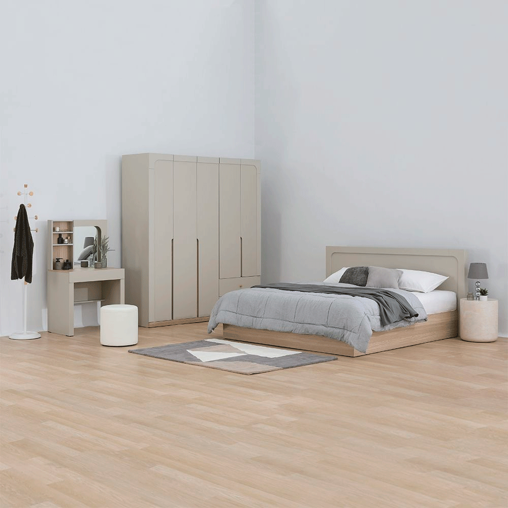 66566 MELBOURNE BED 5 FT. SS/LO15 PB WITH FOIL FINISHED 