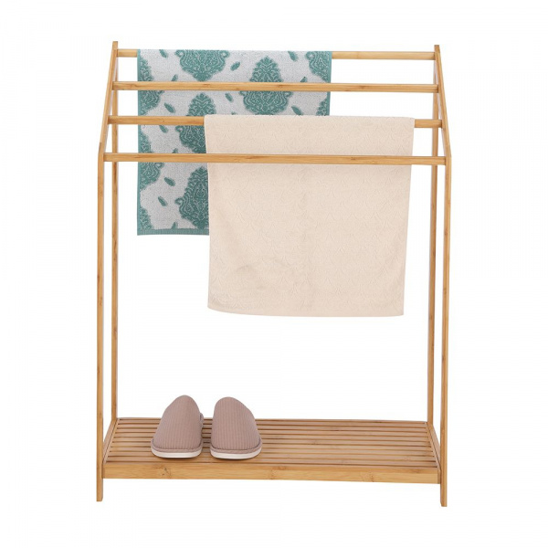 42371 ASHLEY TOWEL RACK WITH SHELF 70X31.2X90 CM NT