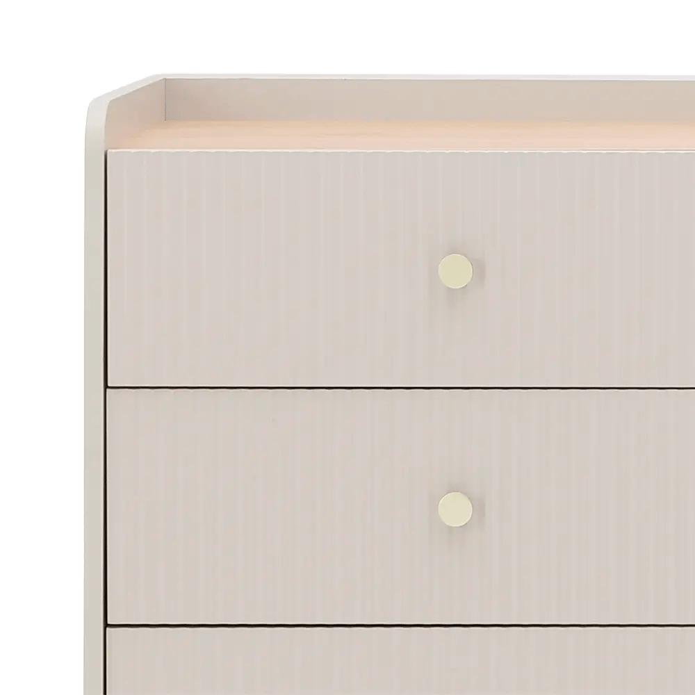 66571 SEOUL CHEST OF 6 DRAWERS 120 CM GY PARTICLEBOARD+MELAMINE,MDF+PAINTING 