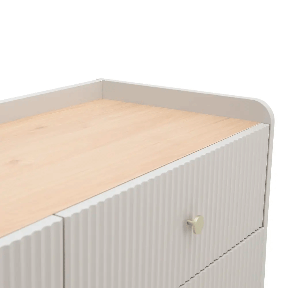 66571 SEOUL CHEST OF 6 DRAWERS 120 CM GY PARTICLEBOARD+MELAMINE,MDF+PAINTING 