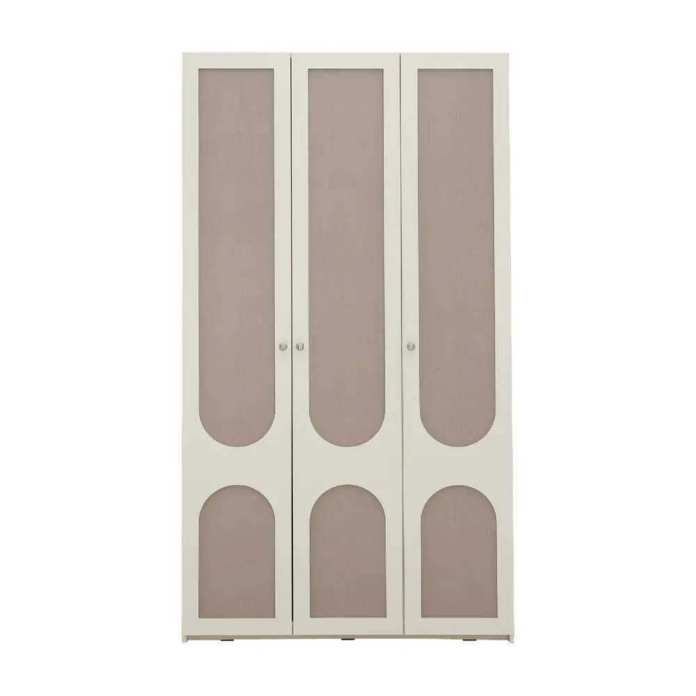 66572 FLORENCE 3 DR WARDROBE IV/FBW PB WITH FOIL FINISHED 