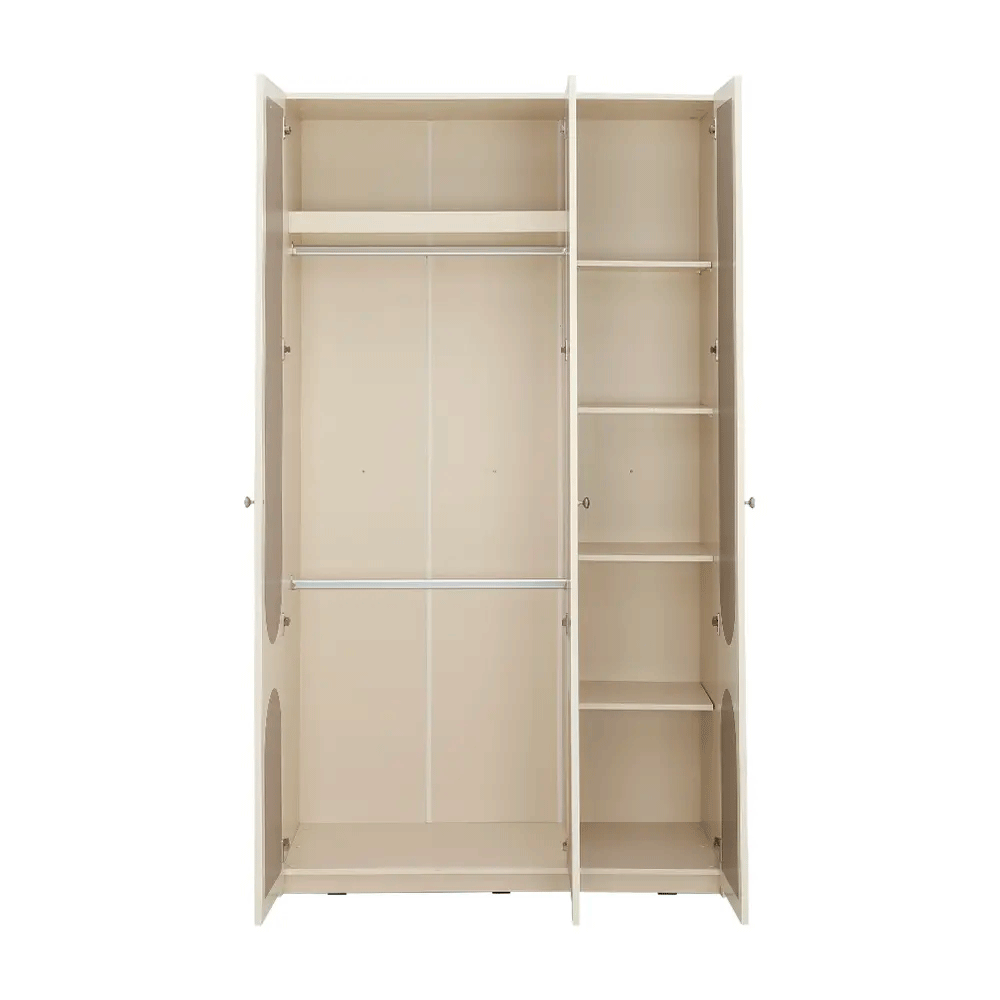 66572 FLORENCE 3 DR WARDROBE IV/FBW PB WITH FOIL FINISHED 