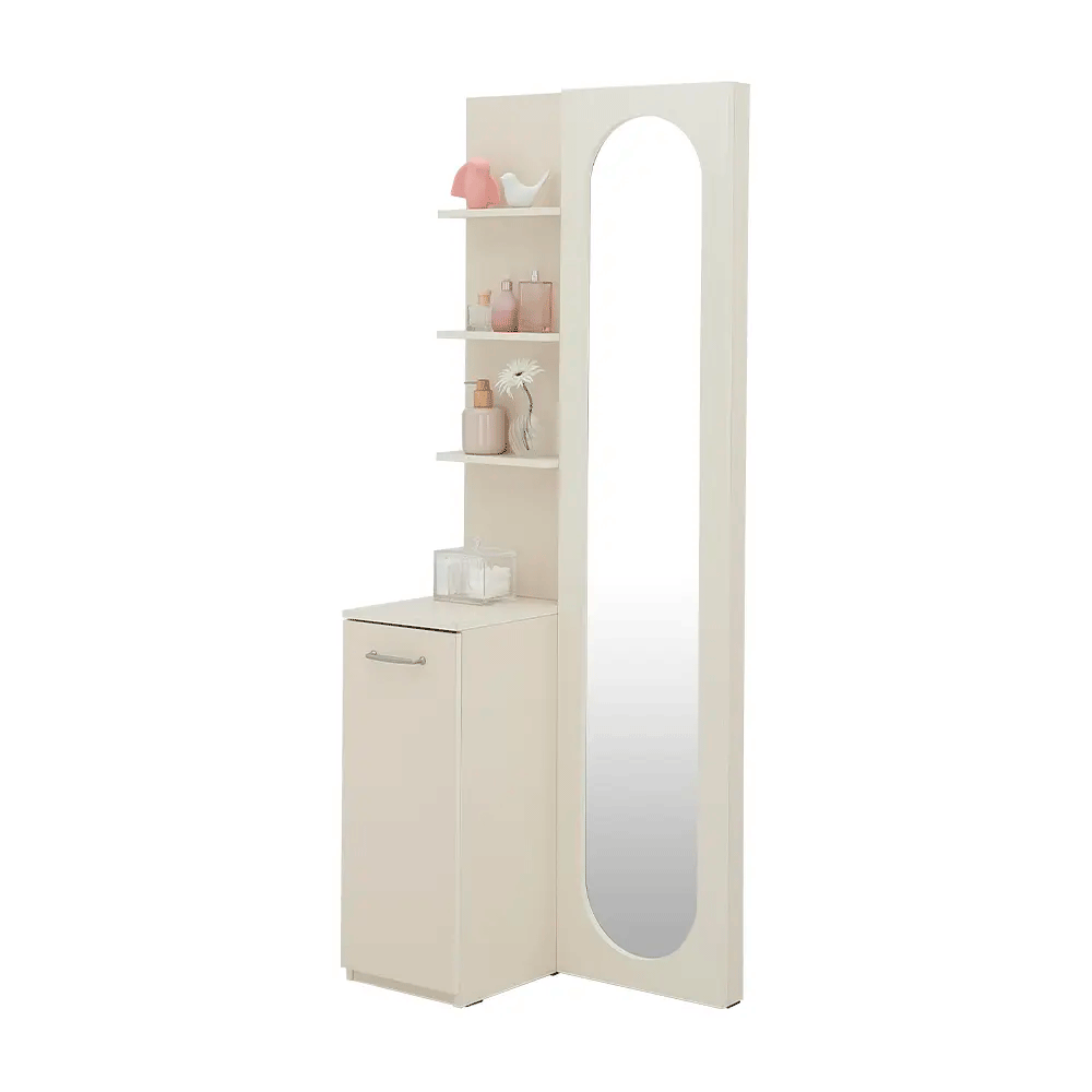 66573 FLORENCE DRESSING TABLE 70CM IV PB WITH FOIL FINISHED 