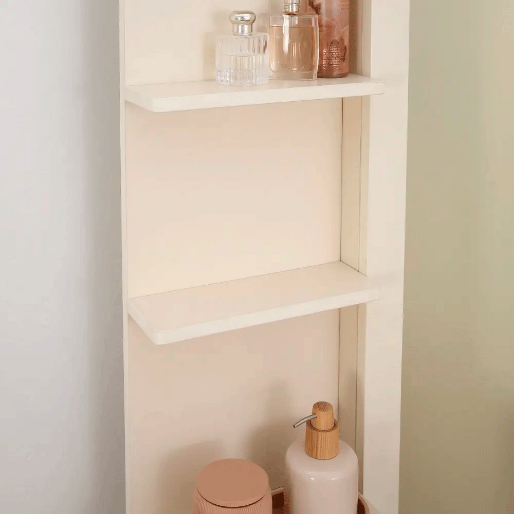 66573 FLORENCE DRESSING TABLE 70CM IV PB WITH FOIL FINISHED 