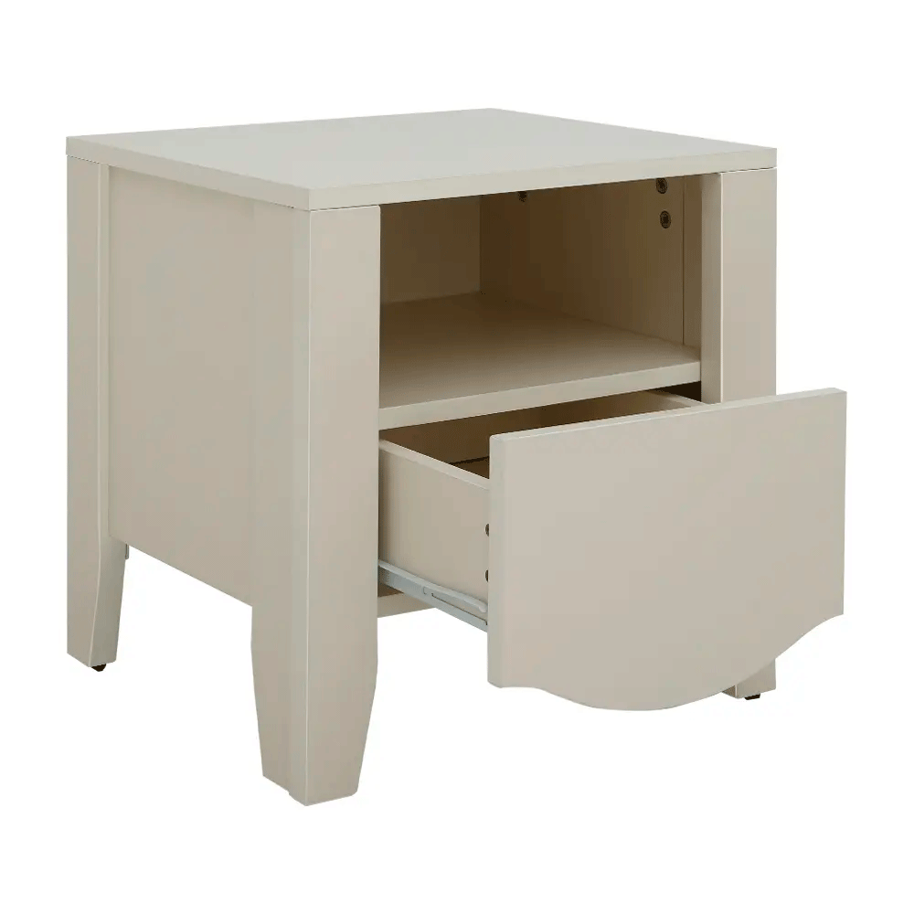 66574 FLORENCE NIGHT TABLE IV PB WITH FOIL FINISHED 