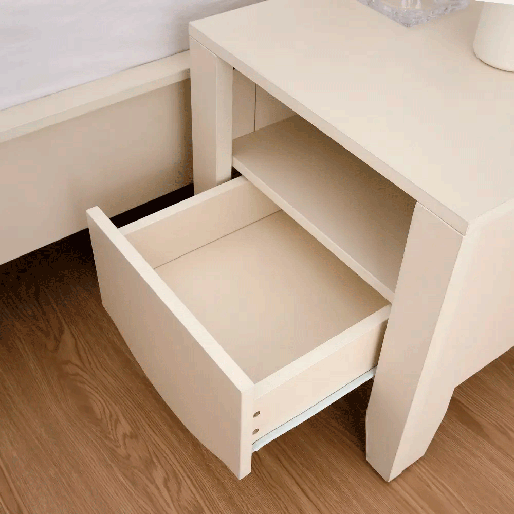 66574 FLORENCE NIGHT TABLE IV PB WITH FOIL FINISHED 