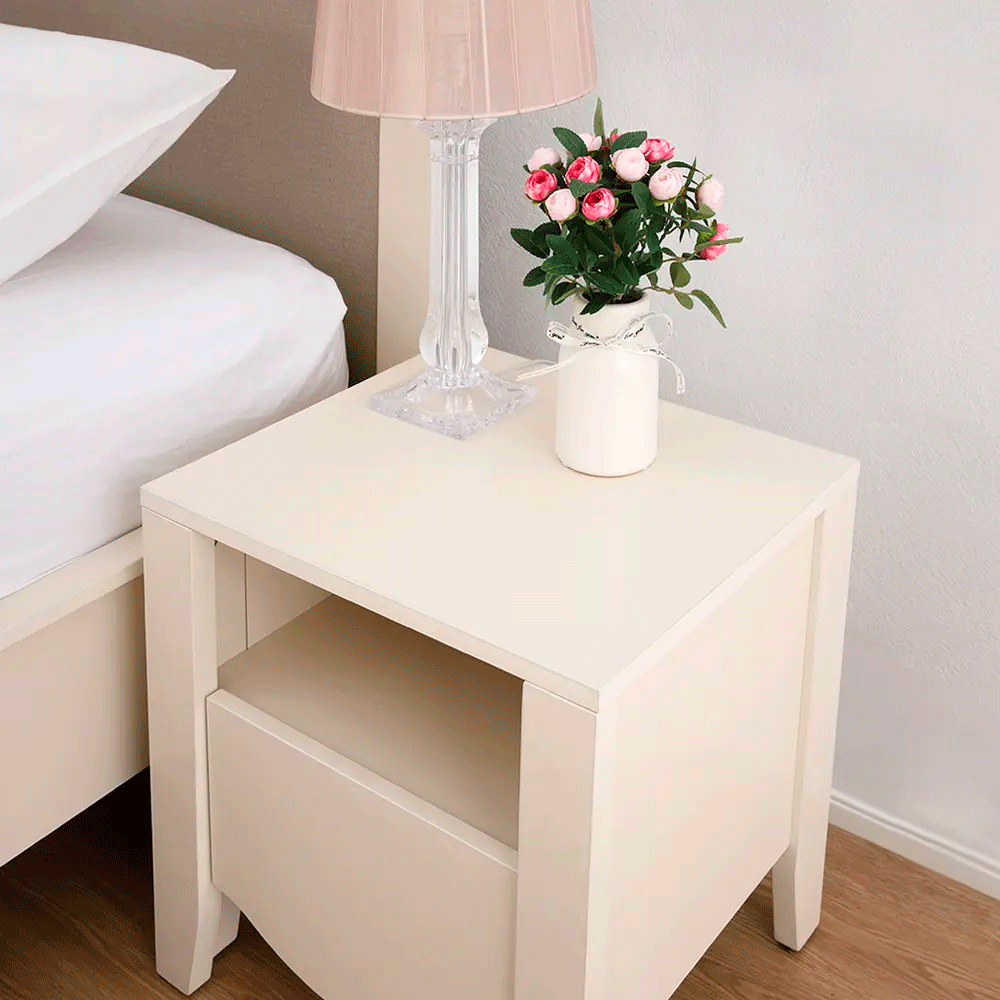 66574 FLORENCE NIGHT TABLE IV PB WITH FOIL FINISHED 