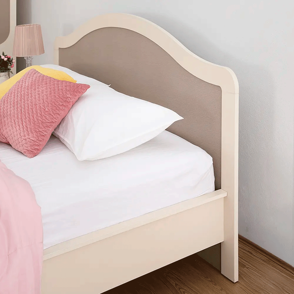 66575 FLORENCE BED 6 FT. IV/FBW PB WITH FOIL FINISHED 