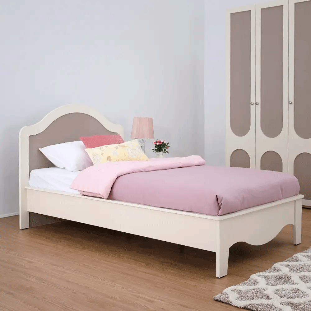 66576 FLORENCE BED 3.5 FT. IV/FBW PB WITH FOIL FINISHED 