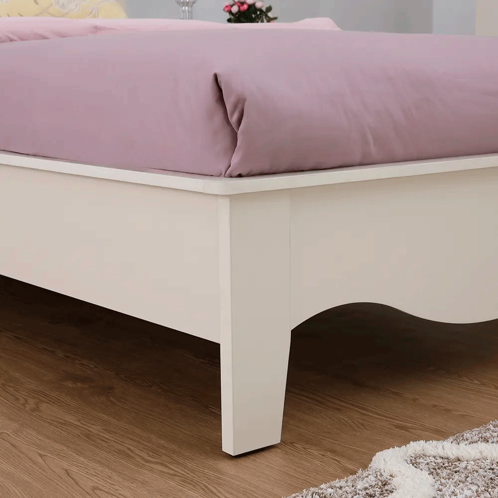 66576 FLORENCE BED 3.5 FT. IV/FBW PB WITH FOIL FINISHED 