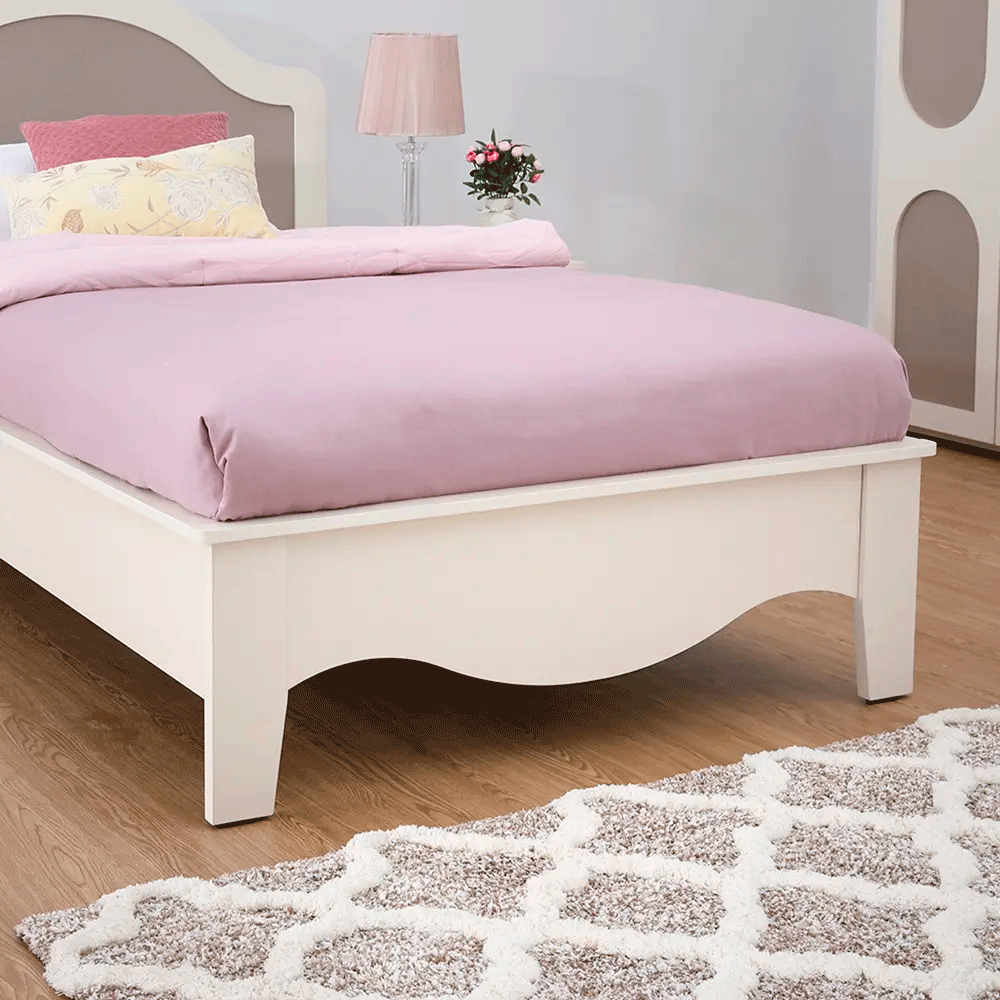 66576 FLORENCE BED 3.5 FT. IV/FBW PB WITH FOIL FINISHED 