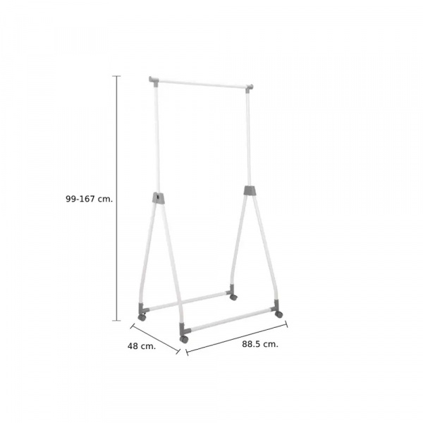 51546 JANE EXTENDABLE & FOLDABLE CLOTH RACK WT