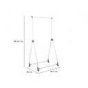 51546 JANE EXTENDABLE & FOLDABLE CLOTH RACK WT