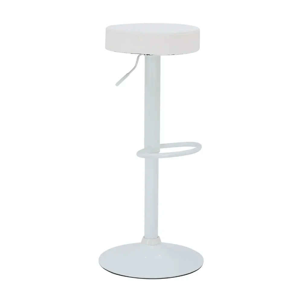 66586 FUNKY BAR STOOL WT PVC SEAT WITH POWDER COATED+GASLIFT 