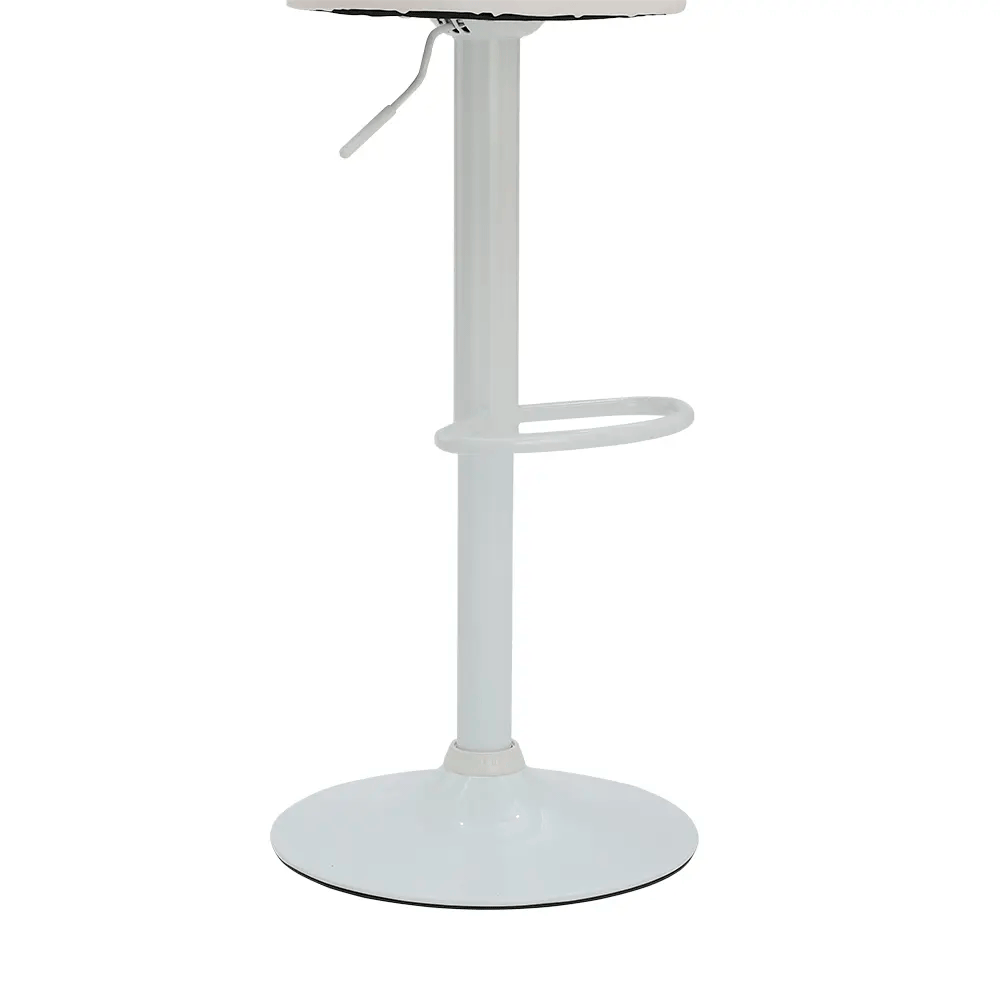 66586 FUNKY BAR STOOL WT PVC SEAT WITH POWDER COATED+GASLIFT 