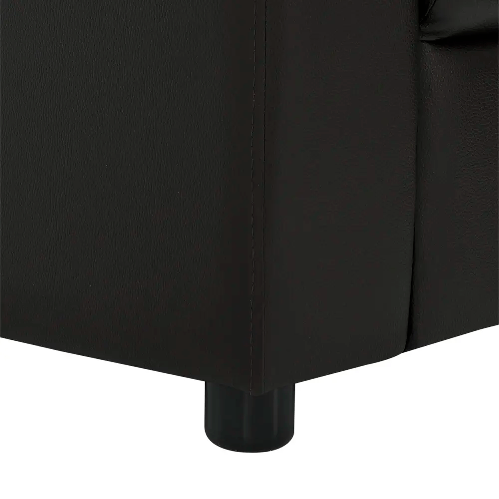 66588 H-JORGE/P PVC L-SHAPE SOFA/L DBN PVC UPHOLSTERY. PLASTIC LEG. 