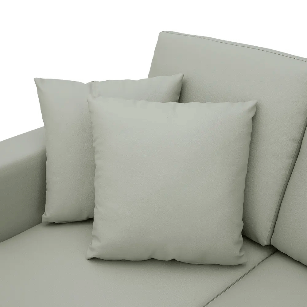 66589 H-JORGE/P PVC L-SHAPE SOFA/R LGY PVC UPHOLSTERY. PLASTIC LEG. 