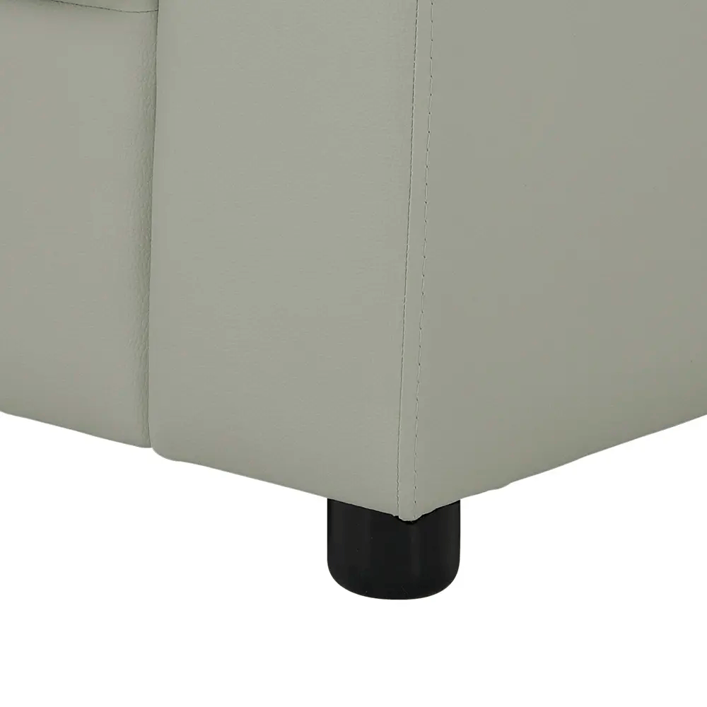 66589 H-JORGE/P PVC L-SHAPE SOFA/R LGY PVC UPHOLSTERY. PLASTIC LEG. 