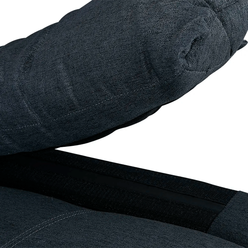 42262 AUGUSTA FABRIC SOFA 3/S DGY FABRIC UPHOLSTERY. WOOD FRAME 