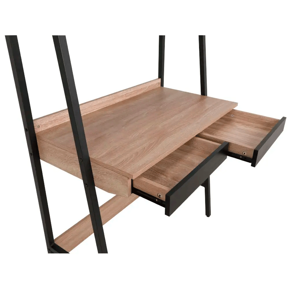 66582 VEERA HOME DESK 85 CM. NO/BK PB WITH PVC FINISHED, STEEL FRAME 