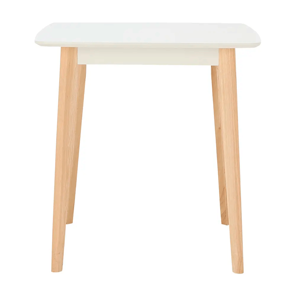 66583 MAWIN DINING TABLE 75X75 CM WT/NT MDF WITH COATING, SOLID LEG. 