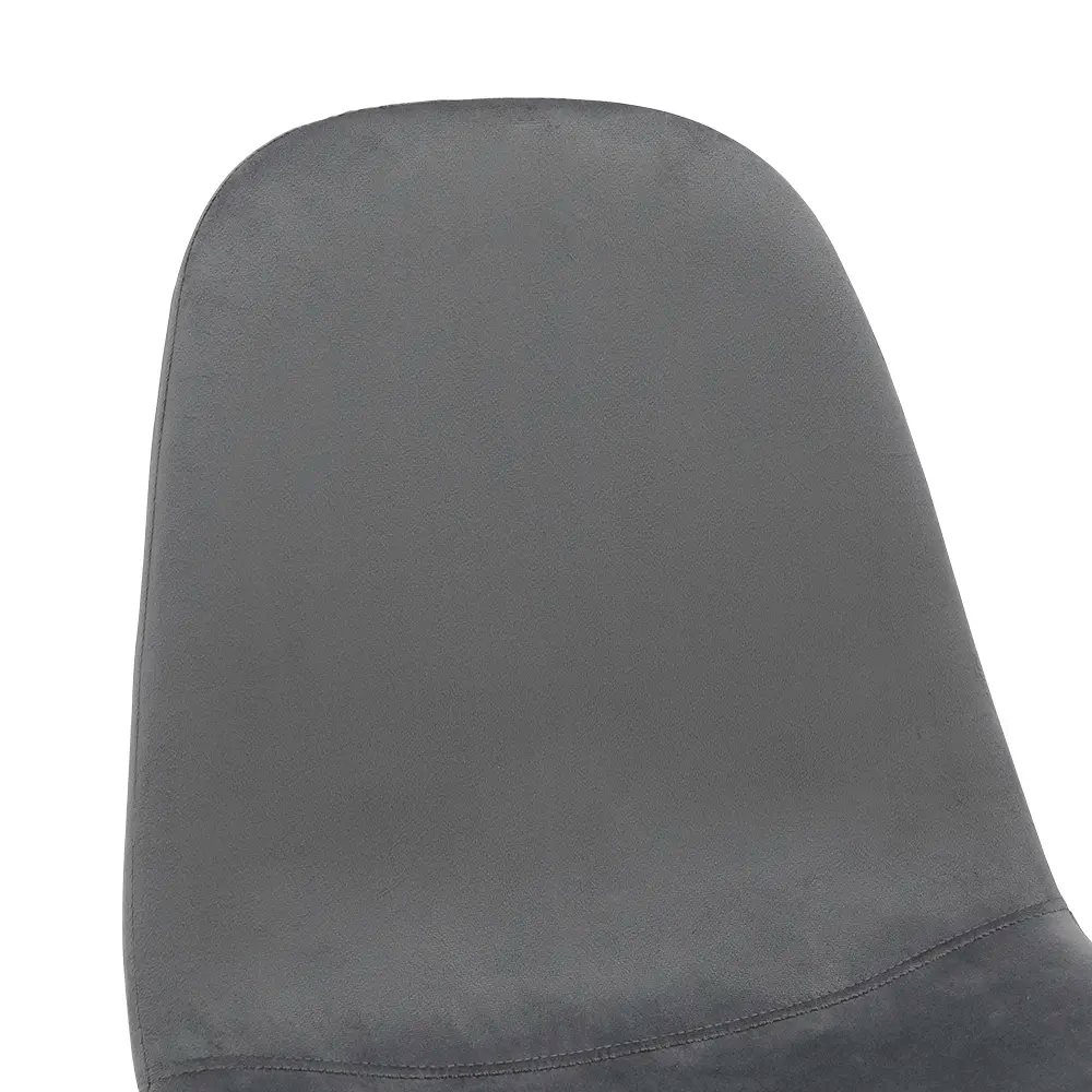 66591 NORAH/P METAL FB GY FABRIC UPHOLSTERY. METAL LEG 