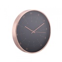 42410 ZAFANA WALL CLOCK 12 ' ' 30X30X4.3 CM BK/COP