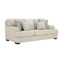 66556 WESTMINSTER FABRIC SOFA 3/S BE, EASY CLEAN UPHOLSTERED,RUBBER WOOD LEGS 
