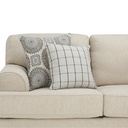 66556 WESTMINSTER FABRIC SOFA 3/S BE, EASY CLEAN UPHOLSTERED,RUBBER WOOD LEGS 