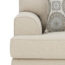 66556 WESTMINSTER FABRIC SOFA 3/S BE, EASY CLEAN UPHOLSTERED,RUBBER WOOD LEGS 