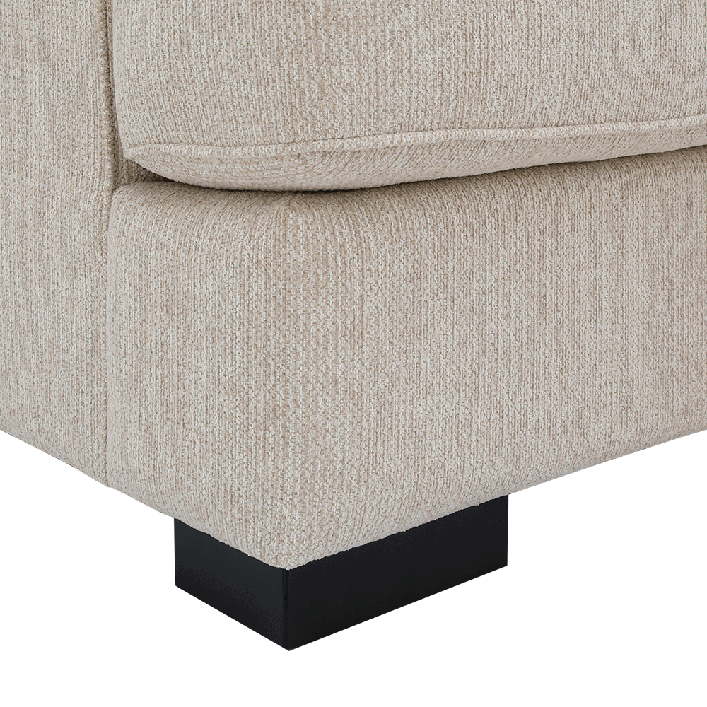 66557 WESTMINSTER FABRIC SOFA 2/S BE, EASY CLEAN UPHOLSTERED,RUBBER WOOD LEGS 