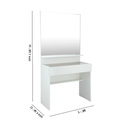 41858 BLANC-PDRESSING TABLE MIRROR WT #01