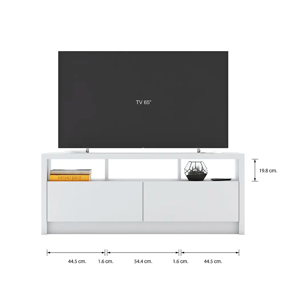 51544 MIDST TV CABINET 150 CM. WT PB WITH MELAMINE FINISHED 