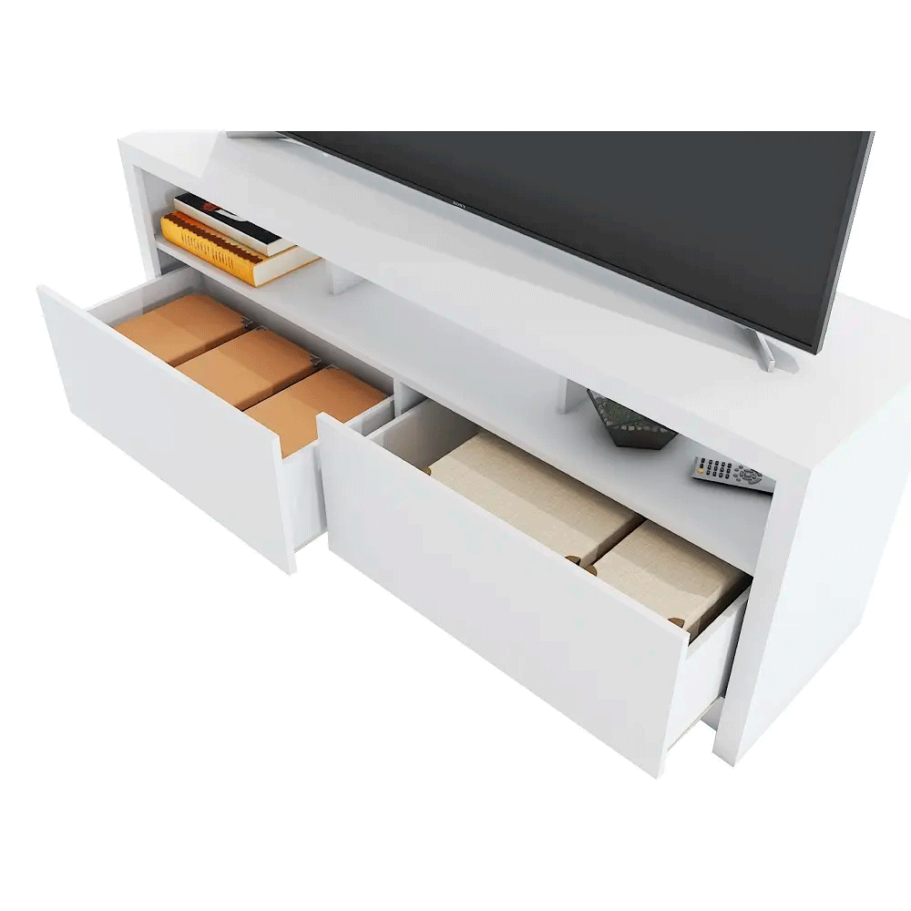 51544 MIDST TV CABINET 150 CM. WT PB WITH MELAMINE FINISHED 