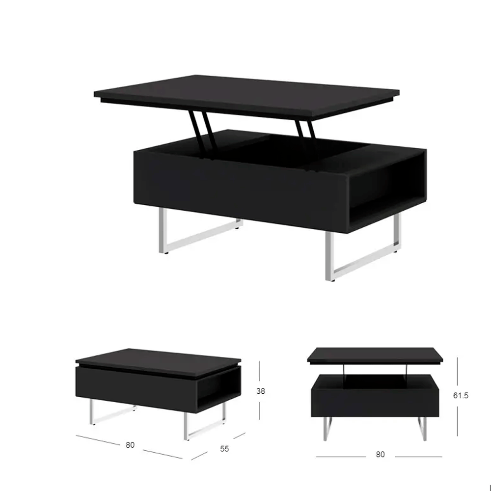 61218 PLAY PLUS ADJUSTCOFFEE TB.80CM BK#01    